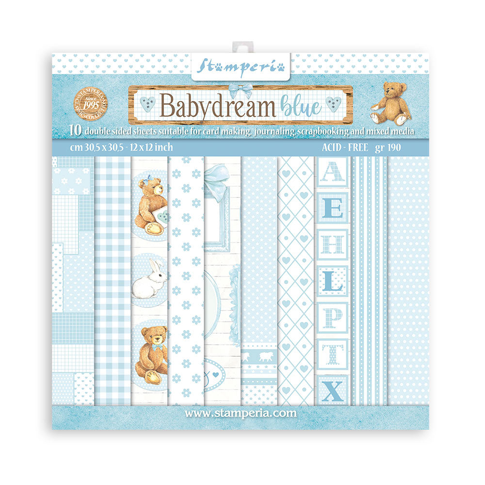 Block de cartulinas ''Fondos Babydream Blue - Niño"