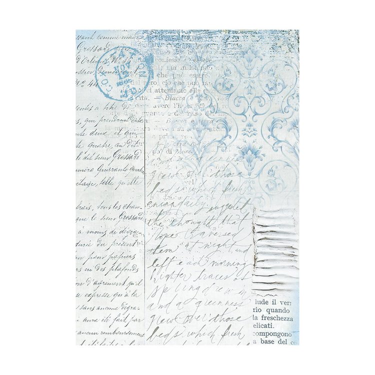 Papel de arroz A6 8HJ 28gr Fondos Blue Land