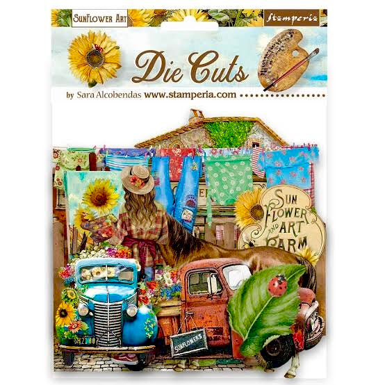 Die Cuts Sunflower art