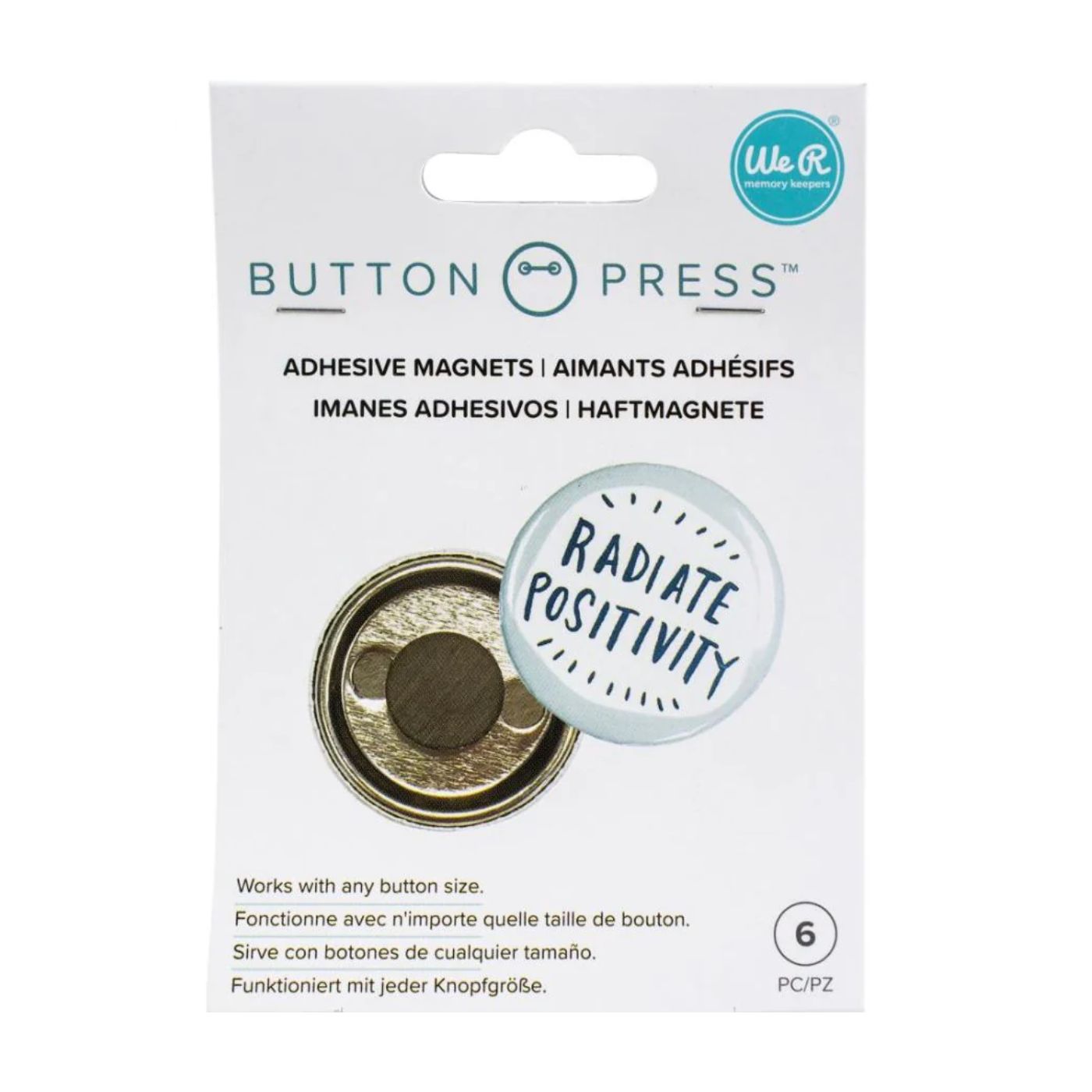 Button Press Imanes Adhesivos