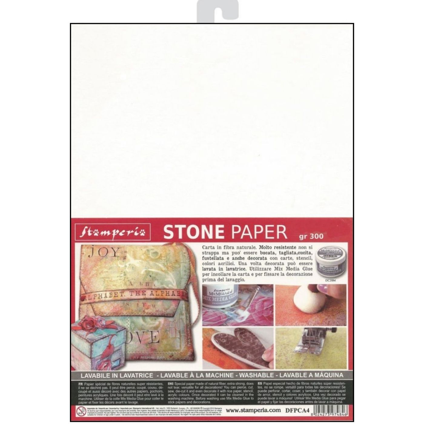 Stone Paper Lavable A4 - Papel Piedra 300g