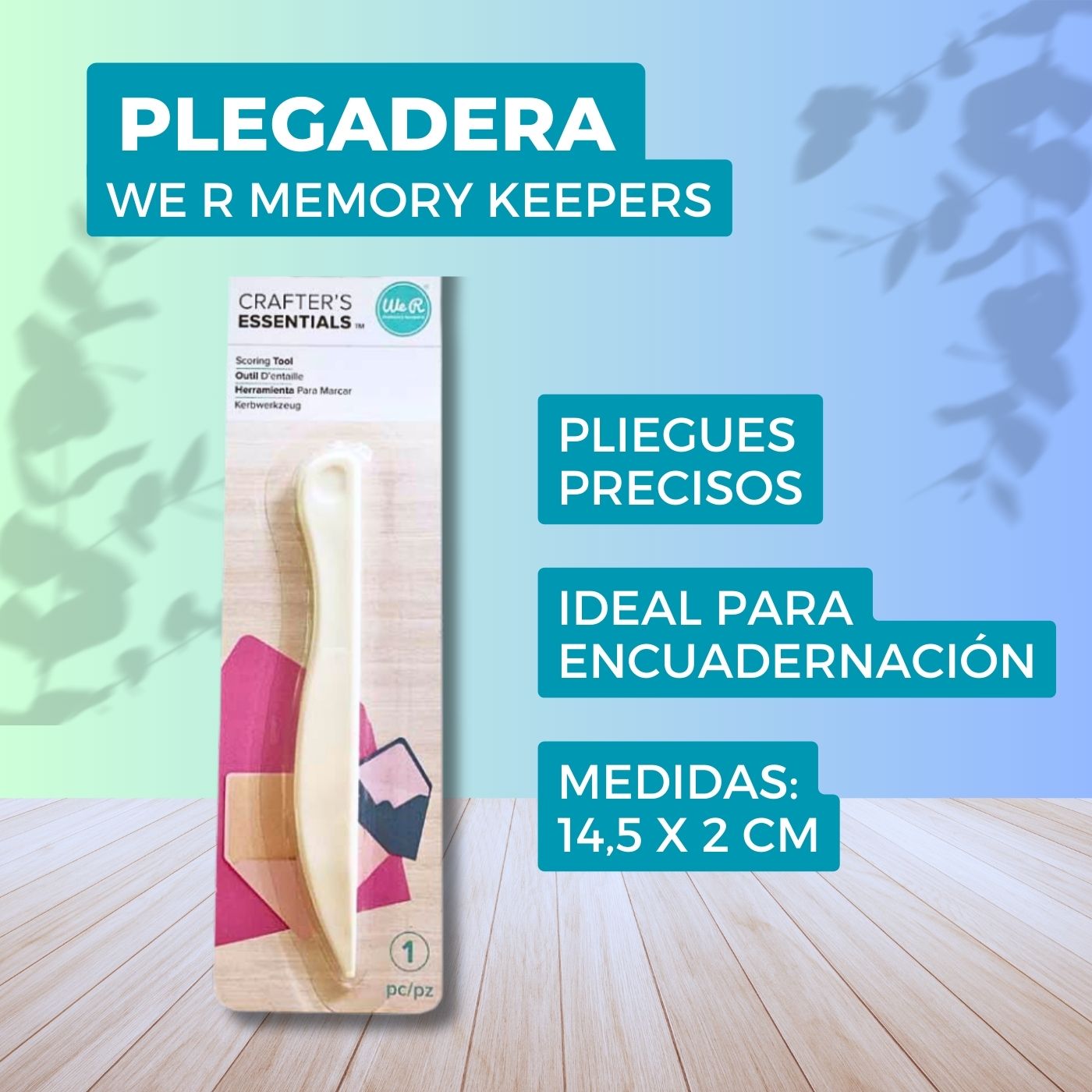 Plegadera Blanco 14.5 cm