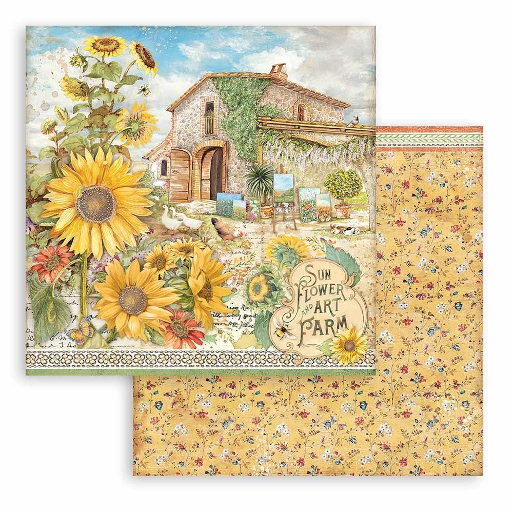 Block de cartulinas "SunFlower Art" de 20.3x20.3 cm