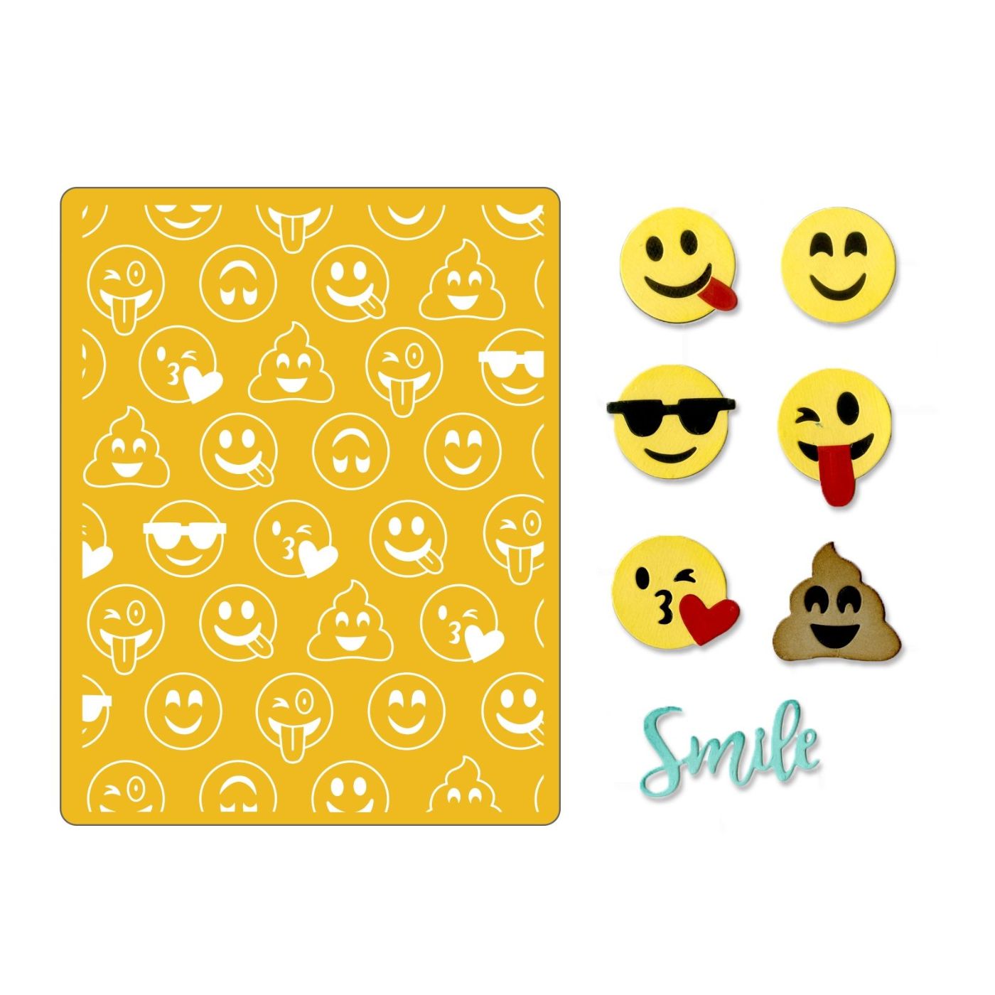 Troquel Thinlits + Folder de Embossing Emojis