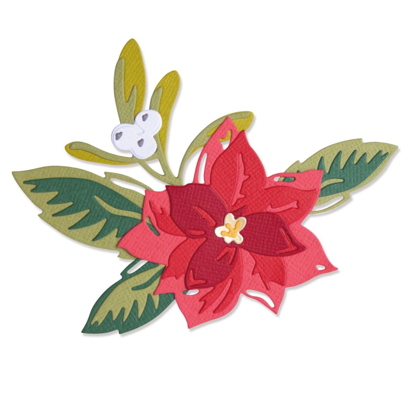 Troqueles Thinlits Flor Navideña en Capas – Poinsettia