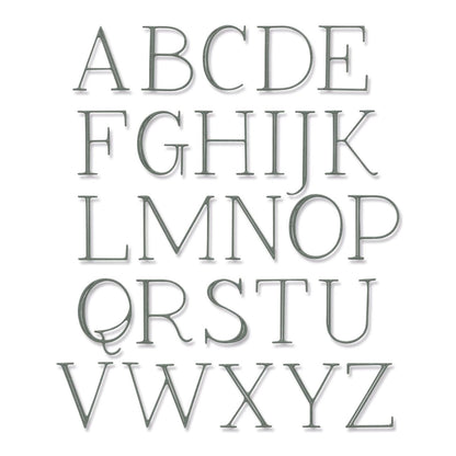 Troqueles Thinlits Alfabeto 1" Elegant Capitals