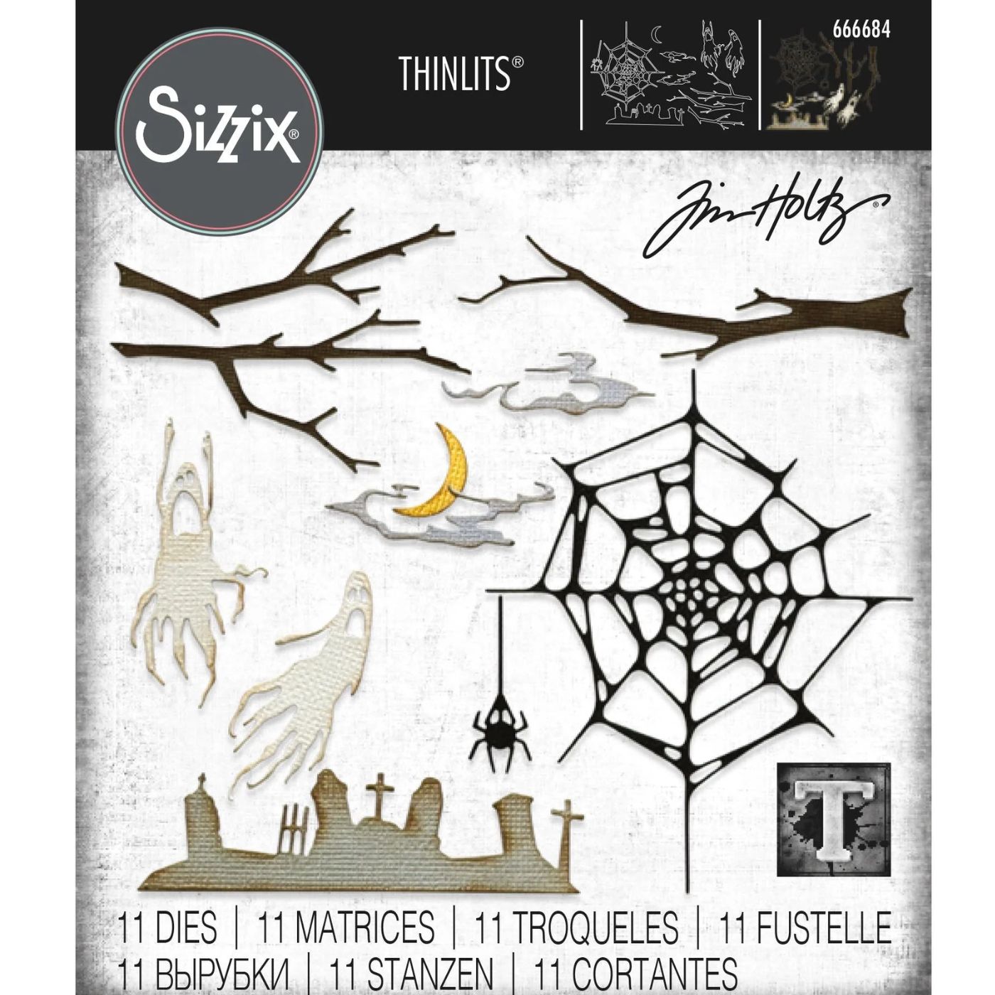 Troqueles Thinlits Noche de terror de Tim Holtz - Halloween