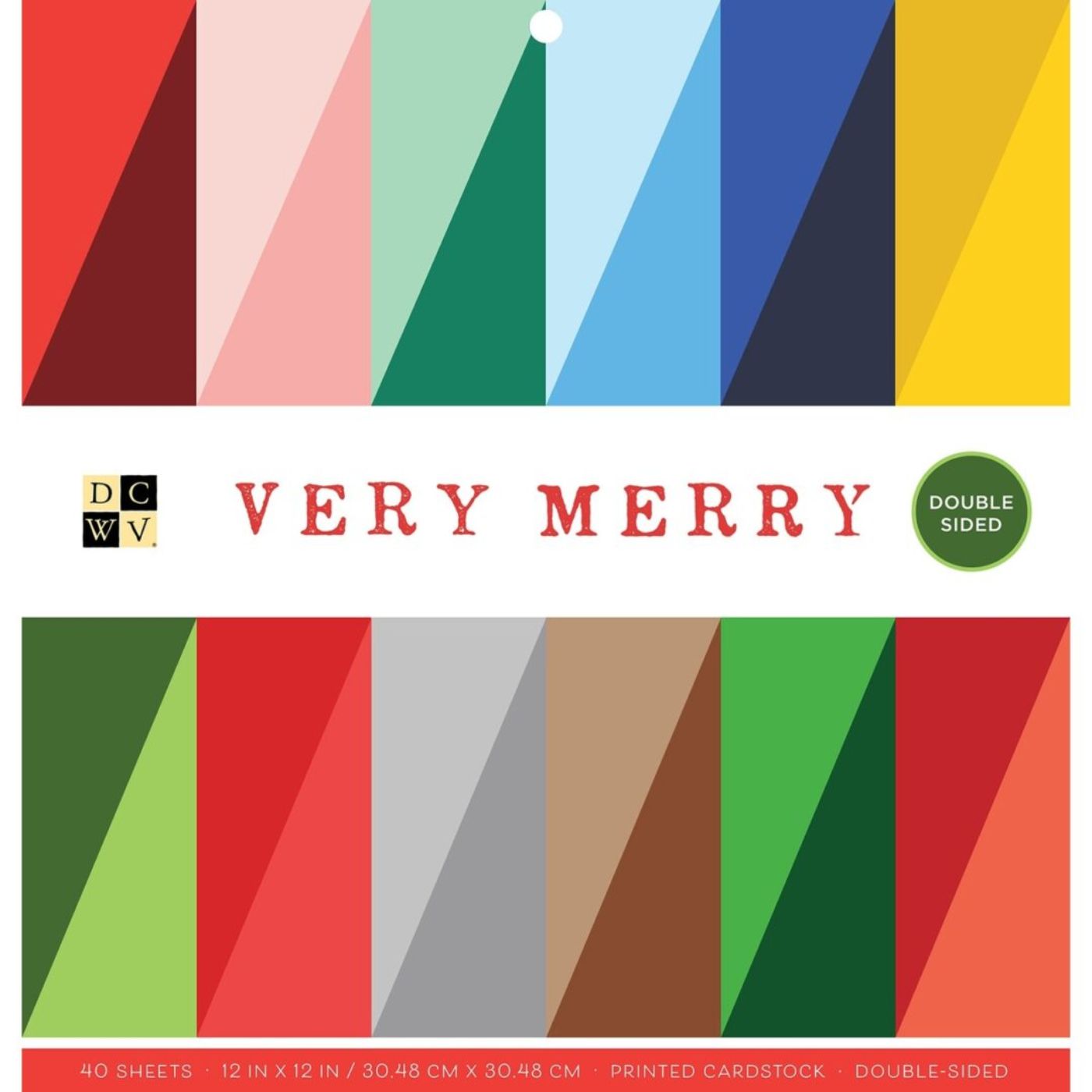 Block de cartulinas "Very Merry" 30.48x30.48cm