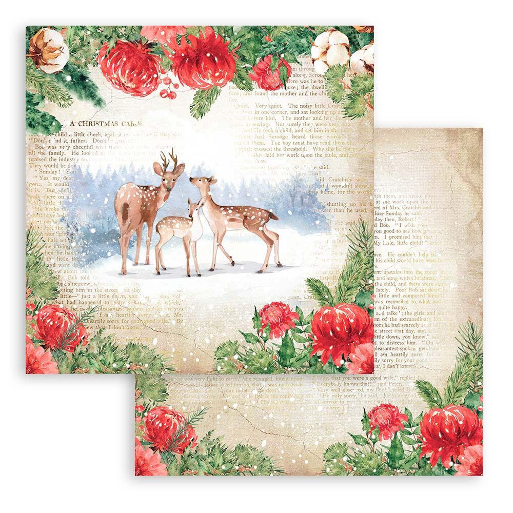 Block de cartulinas "Romantic Home for the Holidays” de 30.5x30.5 cm