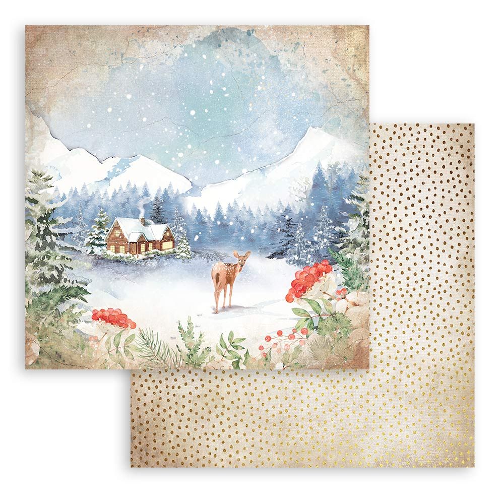 Block de cartulinas "Romantic Home for the Holidays” de 30.5x30.5 cm