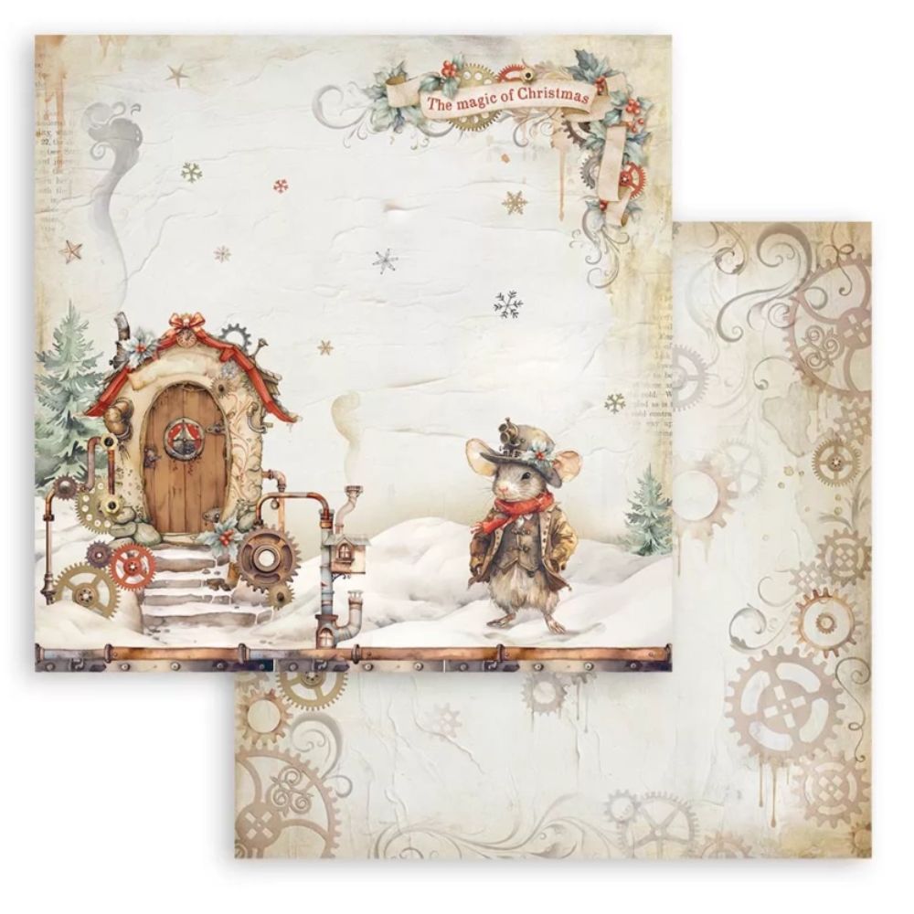 Block de cartulinas "Romantic Gear Up For Christmas" de 30.5x30.5 cm - Navidad