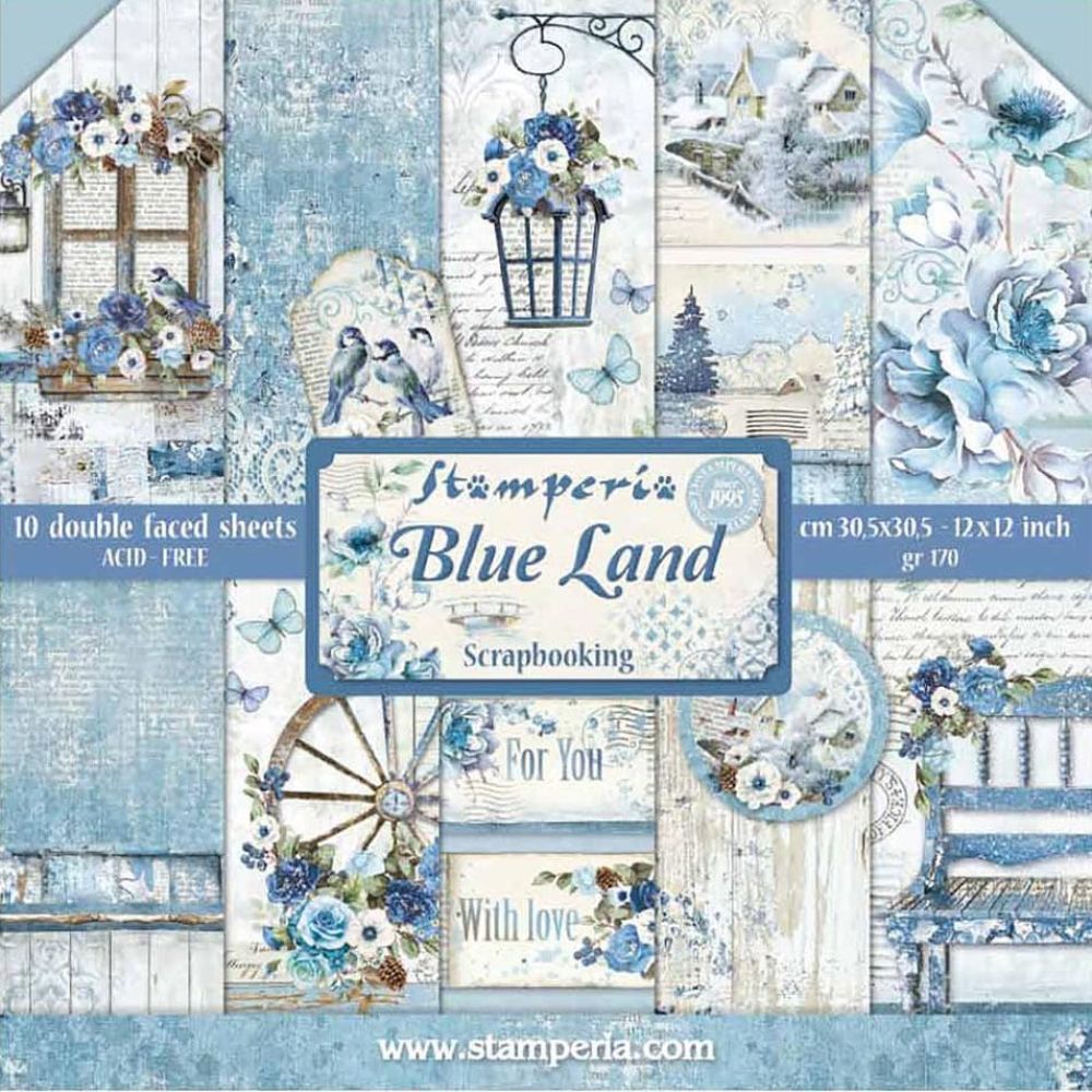 Block de cartulinas "Blue Land” de 30.5x30.5 cm