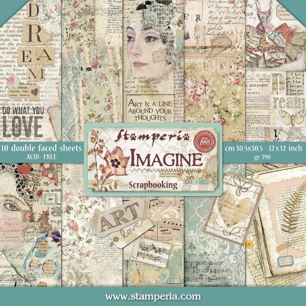 Block de cartulinas "Imagine” de 30.5x30.5 cm