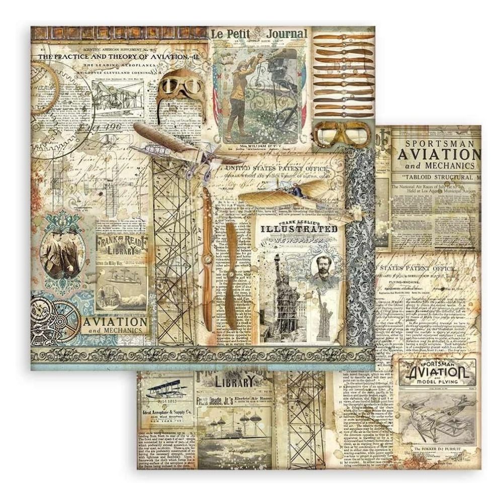 Block de cartulinas "Sir Vagabond Aviator” de 20.3x20.3 cm