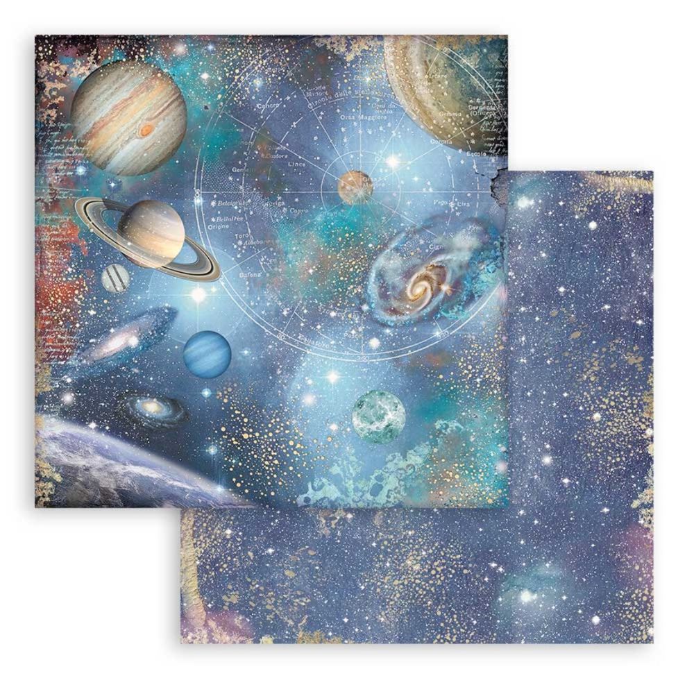 Block de cartulinas "Fondos Cosmos Infinity” de 20.3x20.3 cm