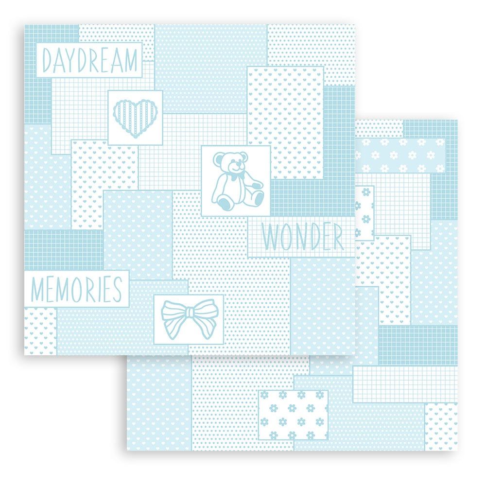 Block de cartulinas ''Fondos Babydream Blue - Niño" de 30.5x30.5cm