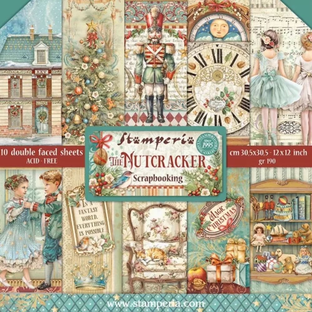 Block de cartulinas"The Nutcracker"-Cascanueces de 30.5x30.5cm