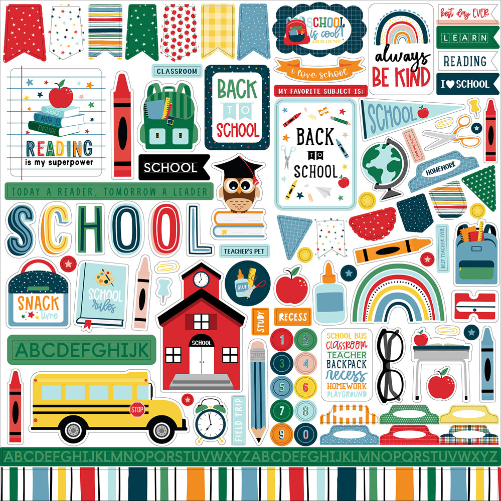 Pack de Cartulinas First Day Of School 30.48x30.48cm