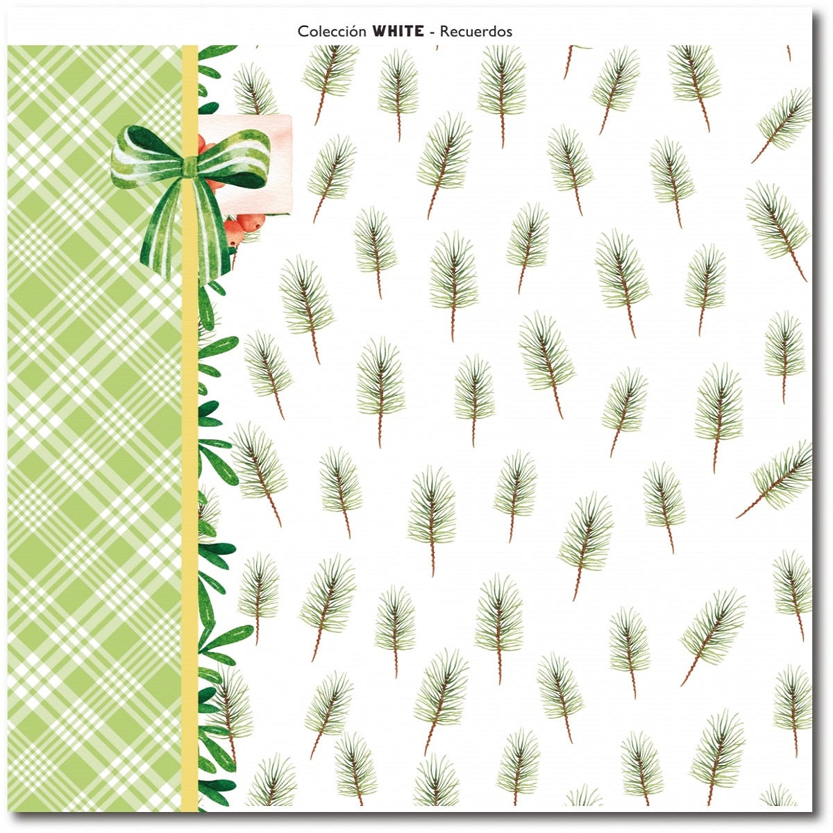 Pack de Cartulinas White - Navidad 30.5x30.5cm