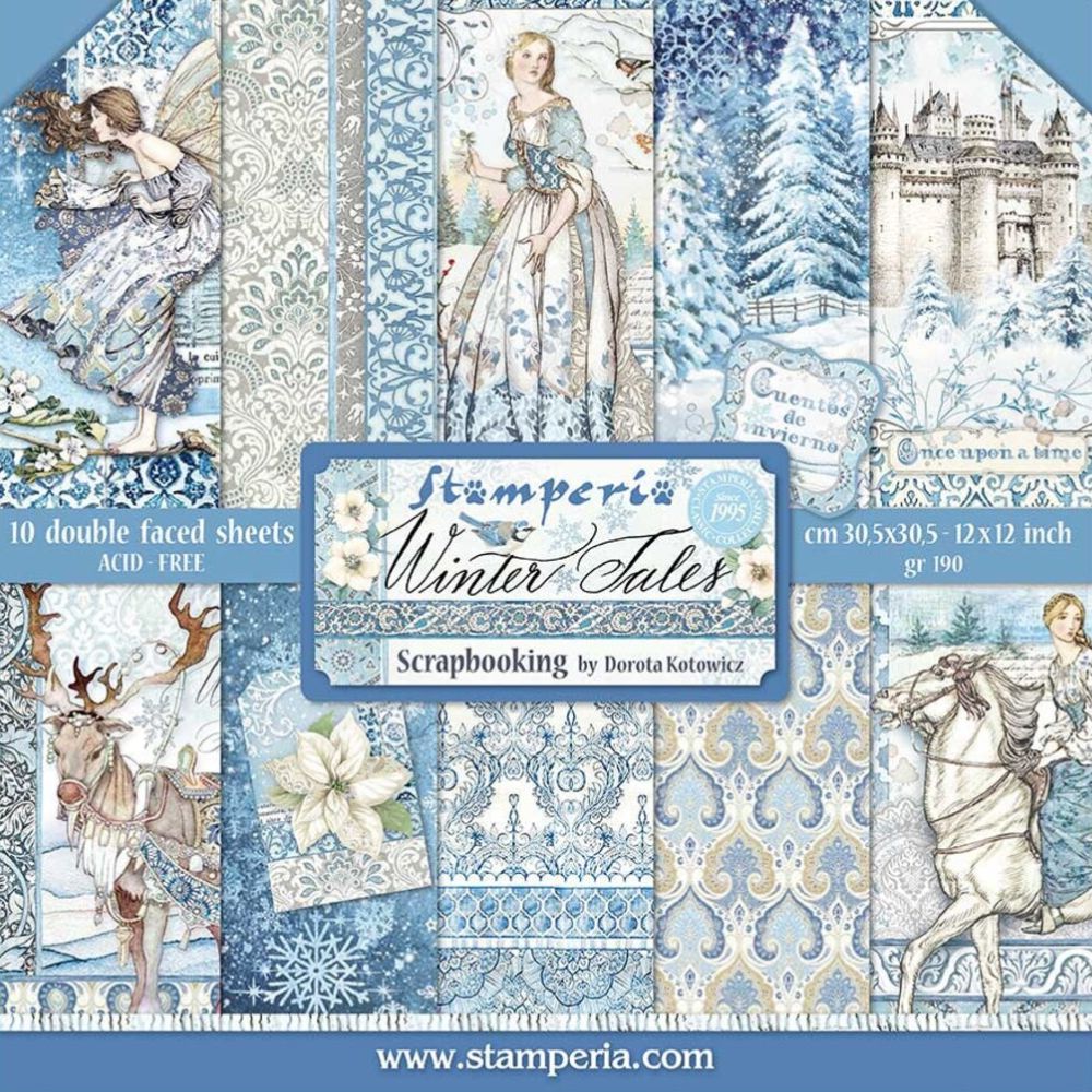 Block de cartulinas "Winter Tales” de 30.5x30.5 cm