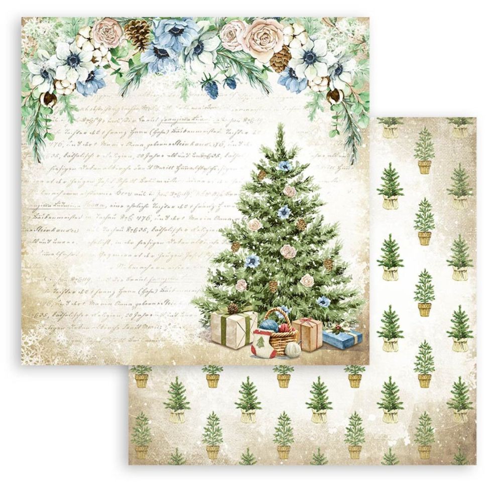 Block de cartulinas "Romantic Cozy Winter” de 20.3x20.3 cm