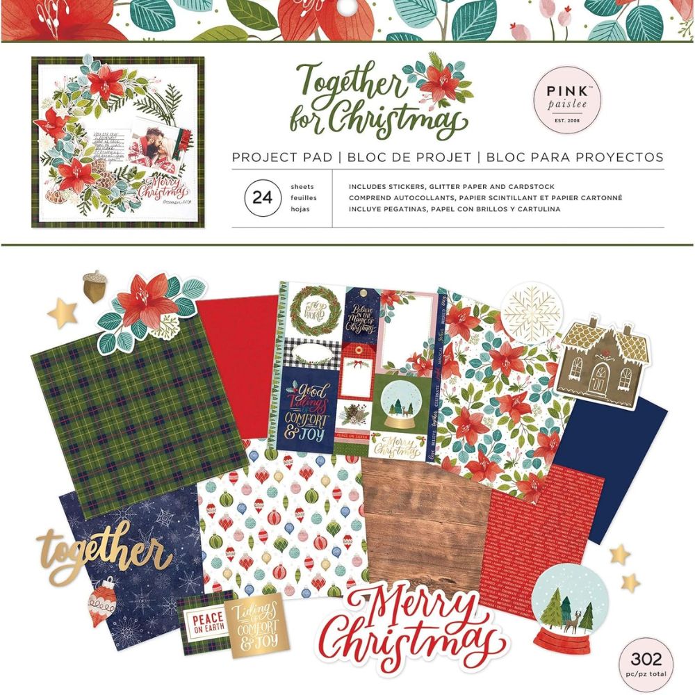 Block de Cartulinas para Proyectos Together for Christmas - Navidad