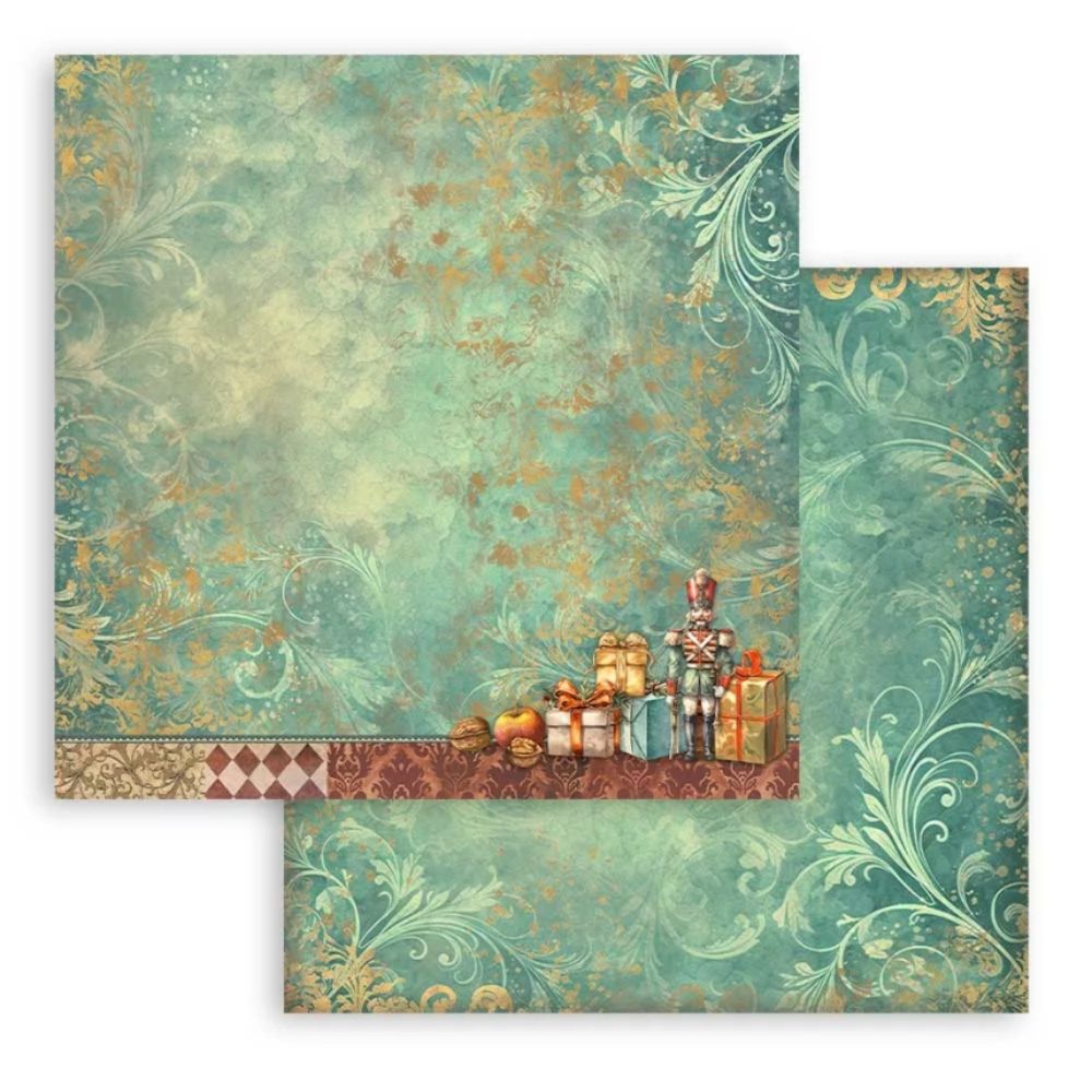 Block de cartulinas Fondo"The Nutcracker" - Cascanueces de 30.5x30.5cm