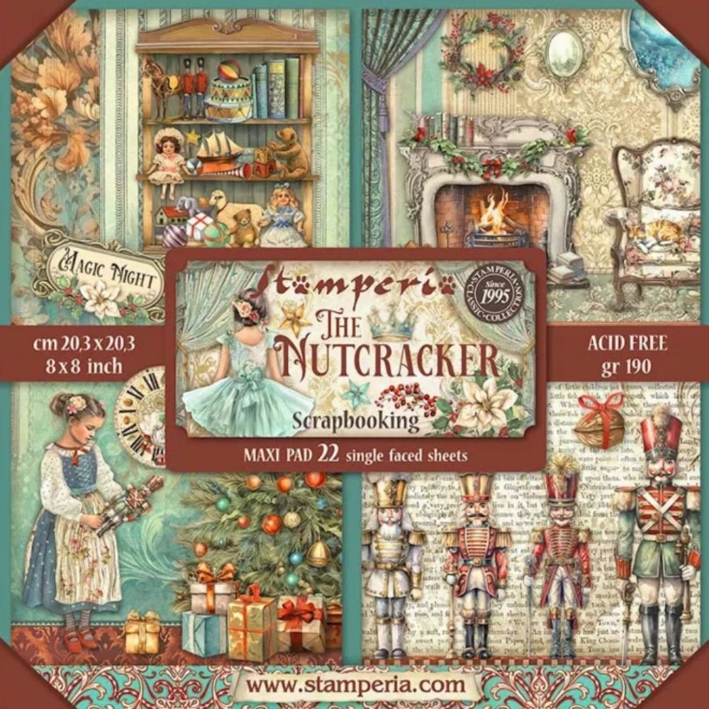 Block de cartulinas "The Nutcracker" - Cascanueces 20.3x20.3 cm - 22Hj