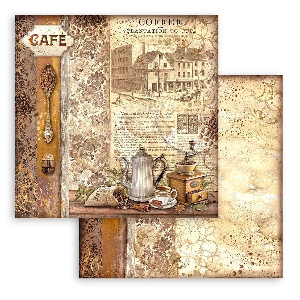 Block de cartulinas "Coffee and Chocolate" 30.5x30.5cm