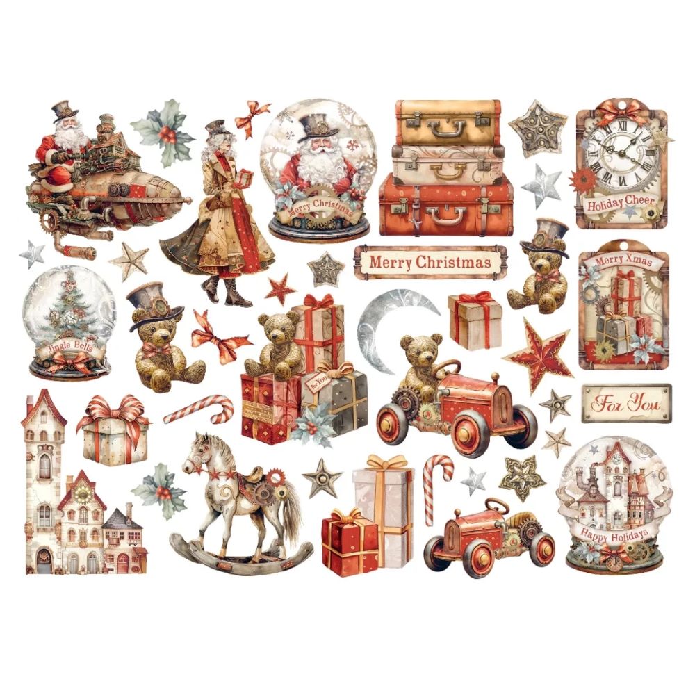 Die Cuts Romantic Gear Up For Christmas - Navidad