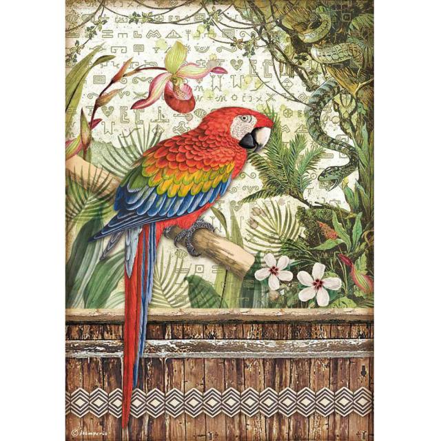 Papel de arroz A4 28gr Loro - Amazonia