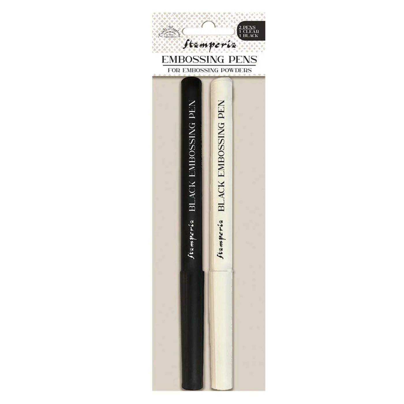 Set de Marcadores para Embossing Clear - Black