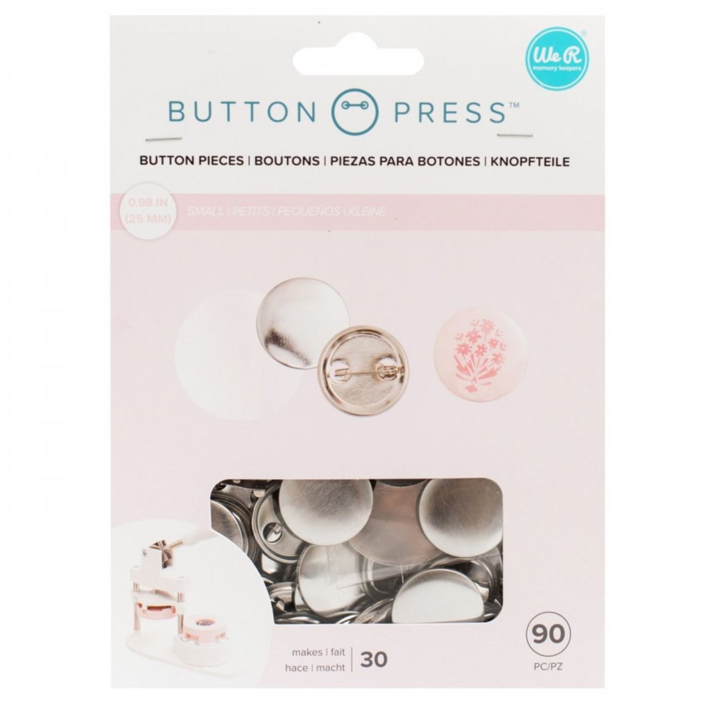 Button Press Set para hacer 30 Pines Pequeños 25mm