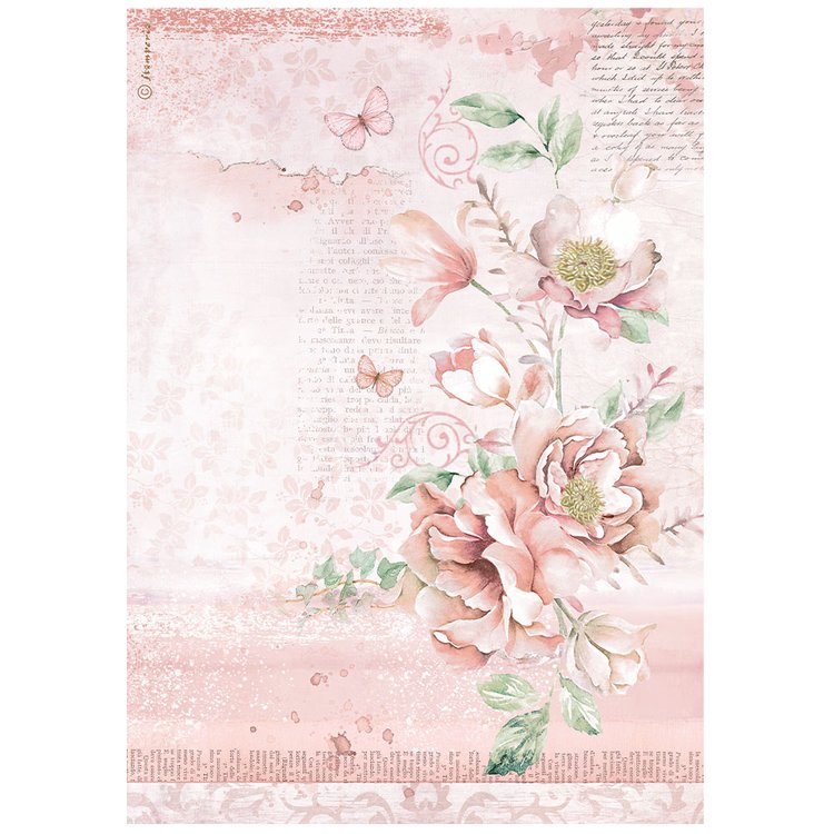 Papel de arroz A4 28gr Roseland Flowers