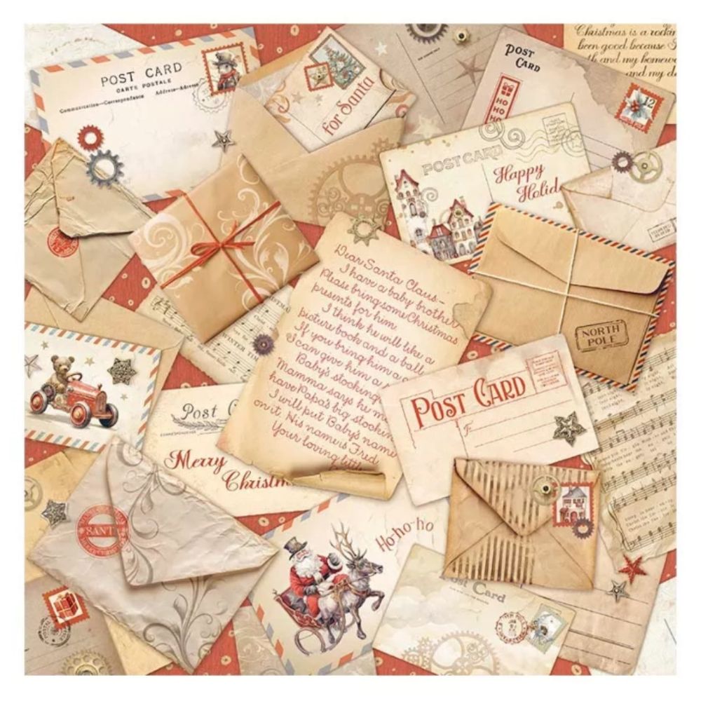 Set de Telas decorativas Poliéster Romantic Gear Up For Christmas 30x30cm - Navidad