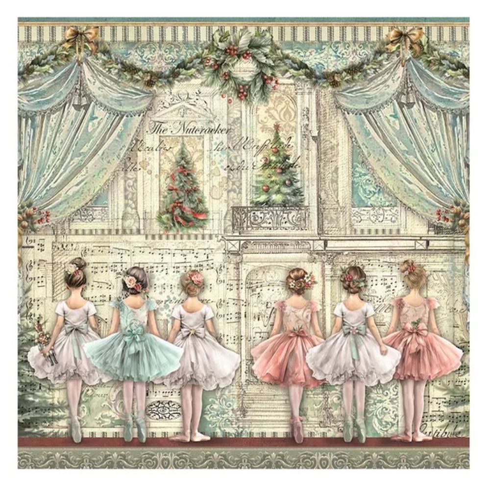 Set de Telas decorativas Poliéster The Nutcracker 30x30cm - Navidad