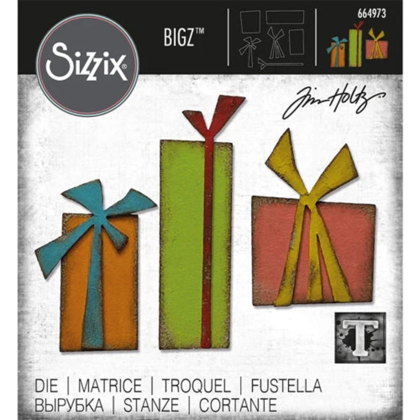 Troquel Bigz Tim Holtz Regalos - Navidad