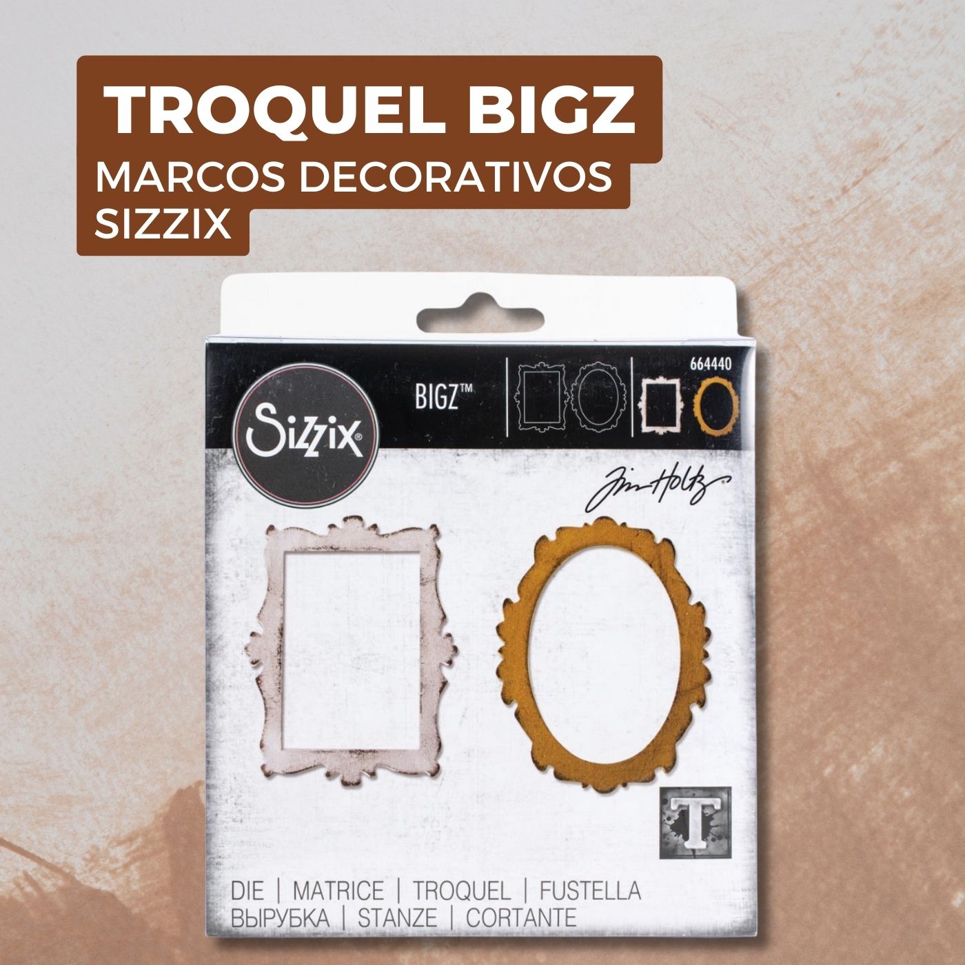 Troquel Bigz Tim Holtz Marcos decorativos