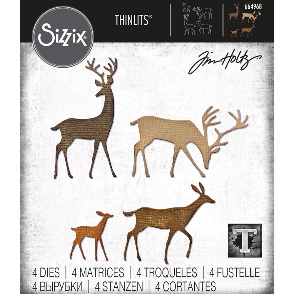 Troqueles Thinlits Tim Holtz Darling Deer - Venado - Navidad