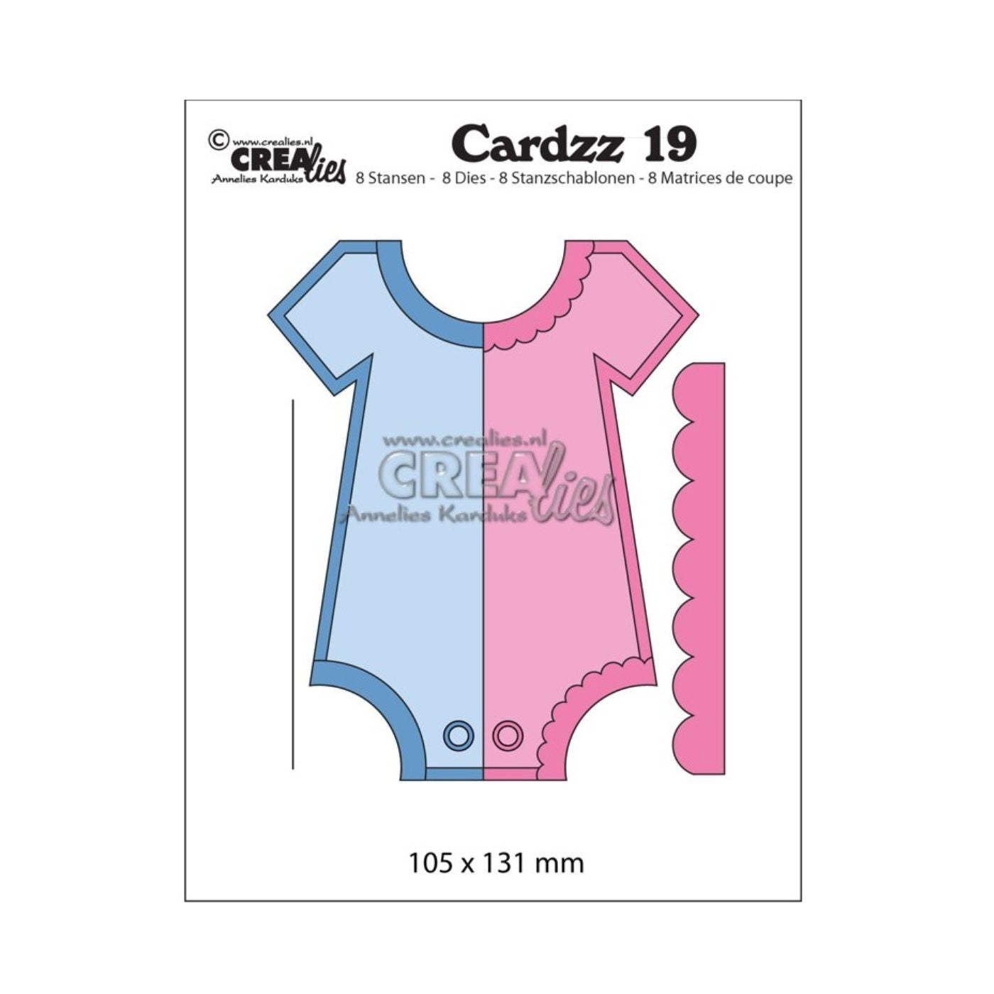 Troquel Cardzz N°19  Ropa de Bebé