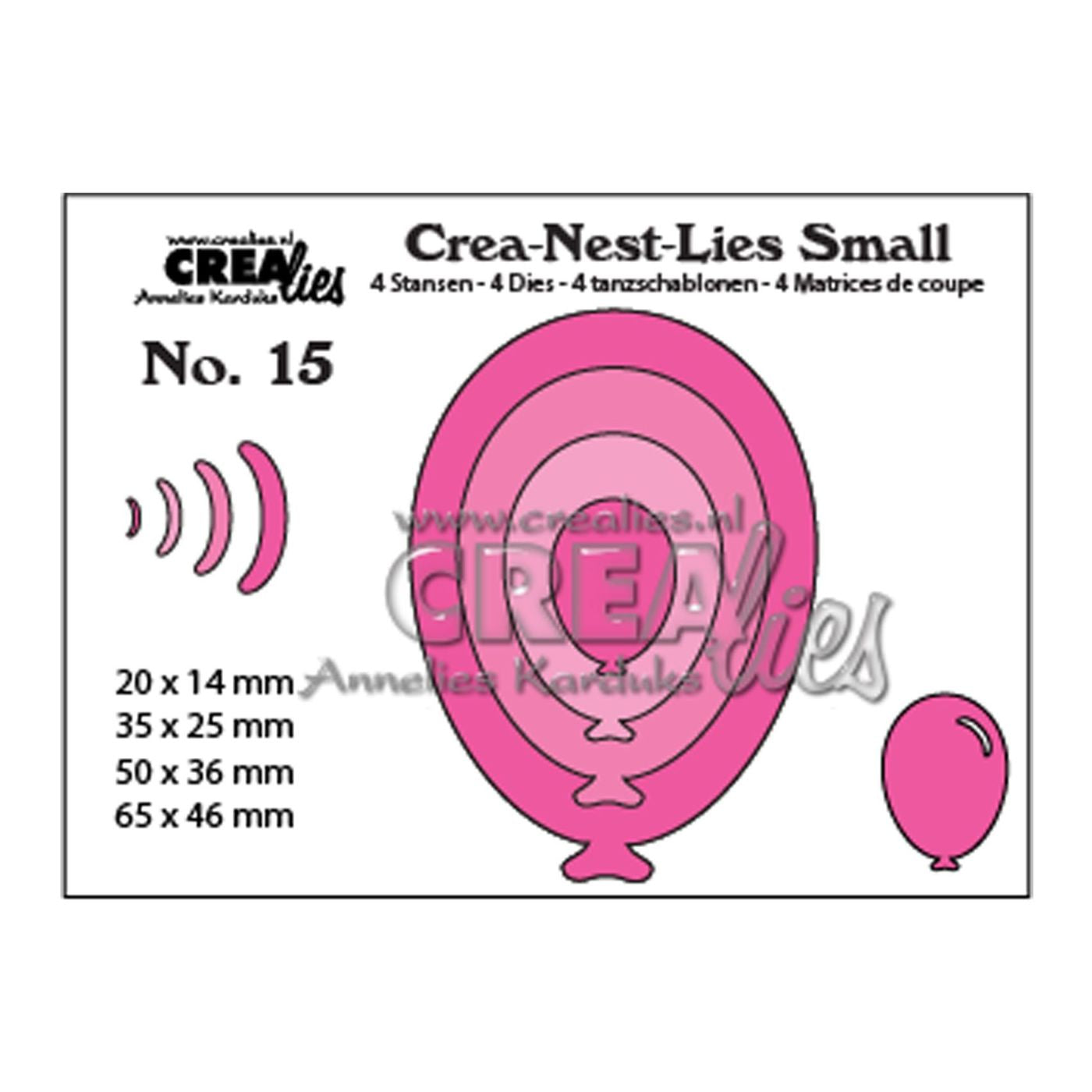 Troquel Crea-Nest-Dies Small N°15 Globos Ovalados