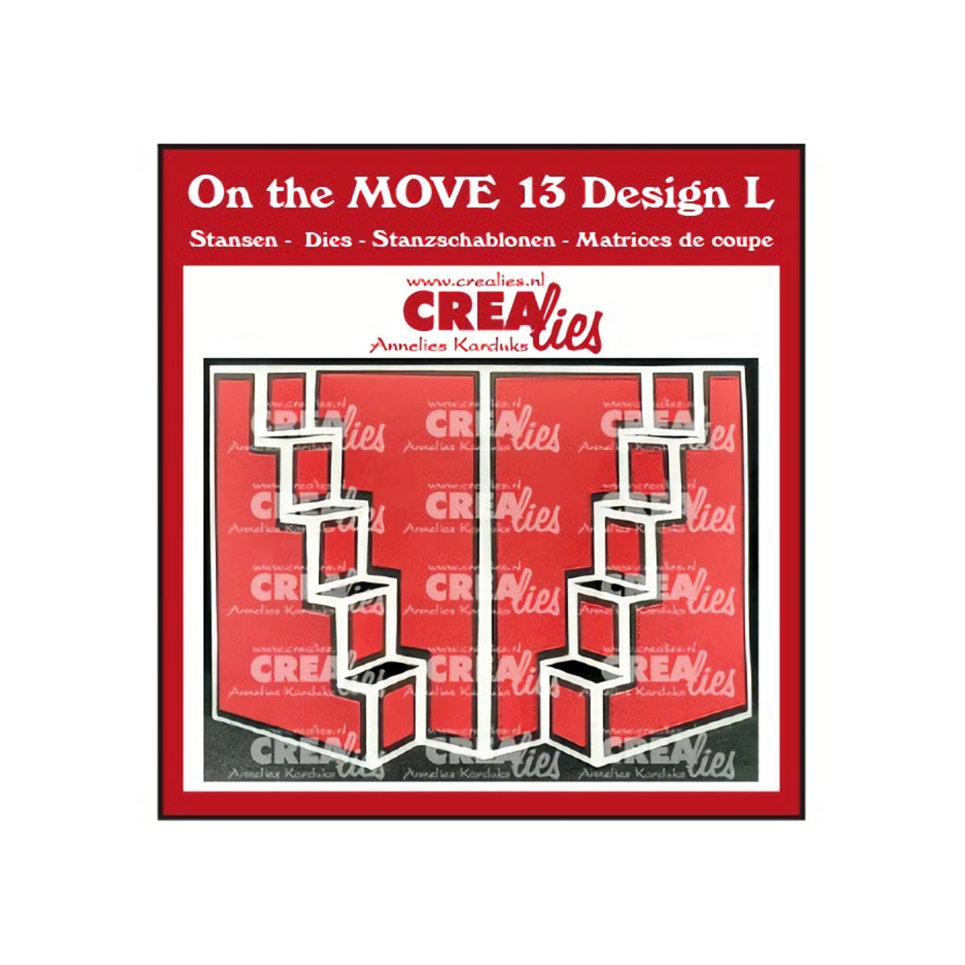 Troquel On the Move N°13 Diseño L Stair Step Card 3D Doble