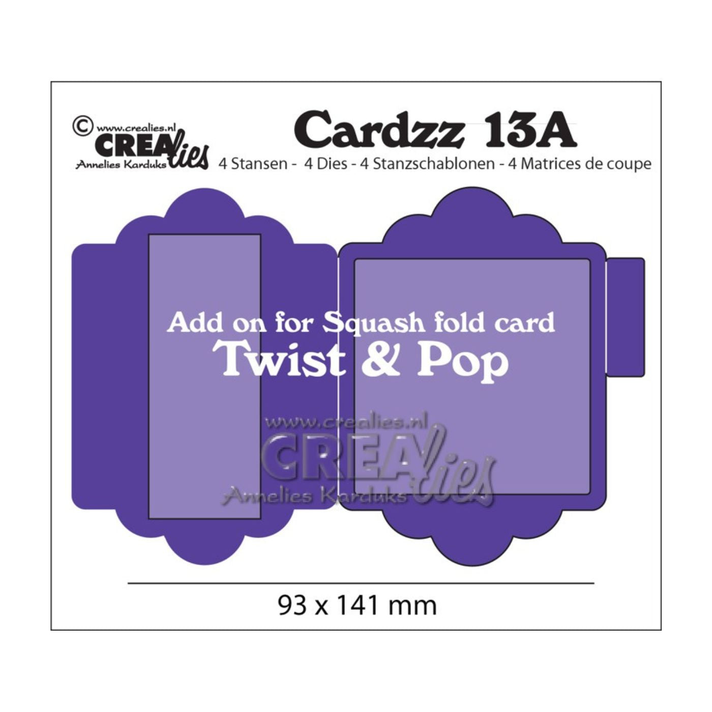 Troquel Cardzz N°13A Complemento Para Tarjeta Twist & Pop CLCZ13