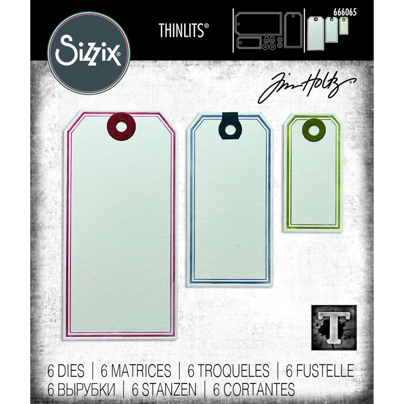 Troqueles Thinlits Tim Holtz Framed Tags