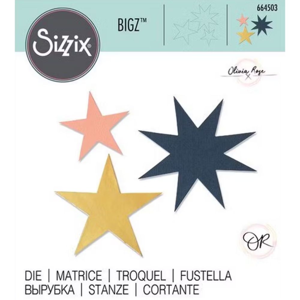 Troquel Bigz Estrellas de Invierno - Navidad