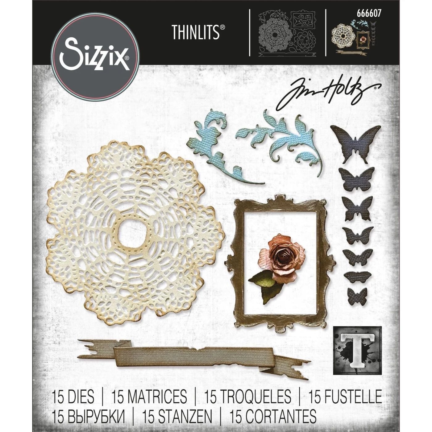 Troqueles Thinlits Vault Boutique - Encaje de Tim Holtz