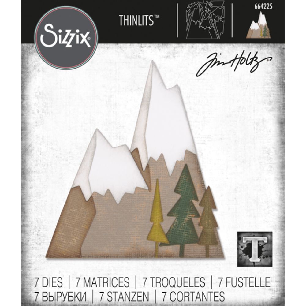 Troqueles Thinlits Tim Holtz Alpino/Montañas