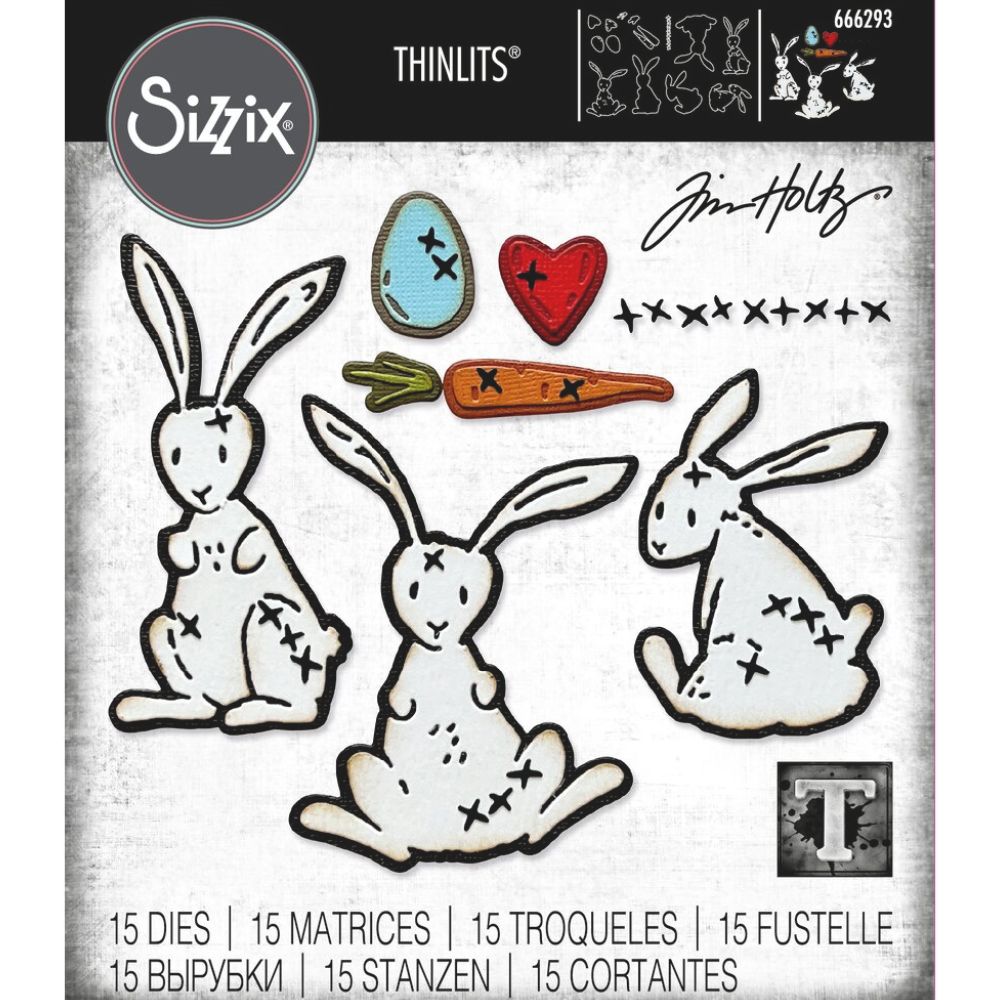 Troqueles Thinlits Tim Holtz Bunny Stitch