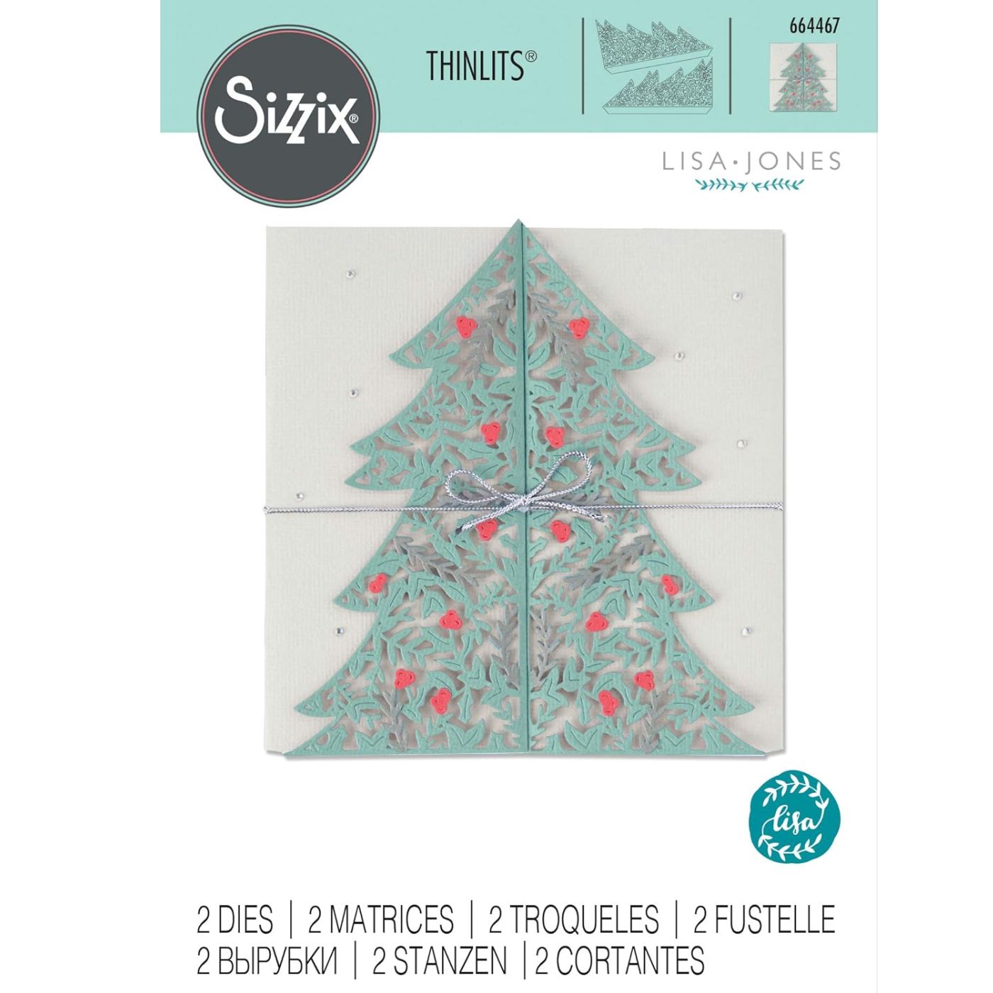 Troqueles Thinlits Tarjeta Árbol Navidad