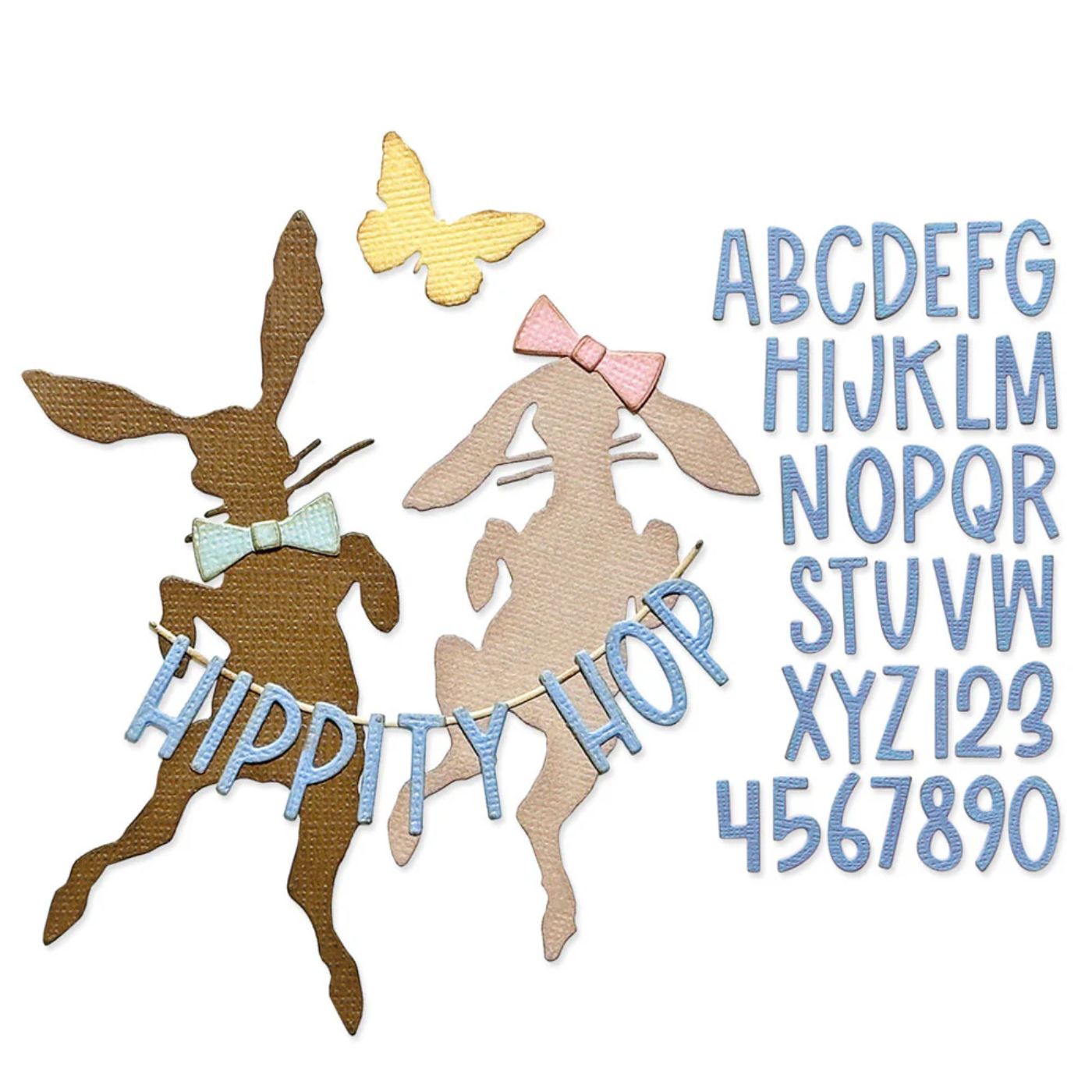 Troqueles Thinlits Vault Hippity Hop - Conejos de Tim Holtz